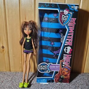Monster High Clawdeen Wolf Dead Tired 2012 Doll Only Used Box‎ Included Mattel